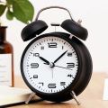 Mute Alarm Clock Large Bell Metal Alarm Clocks Child Bedside Table Clock Wake UP LED Light Home Decoration Gift for Kids Friends.