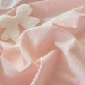 3 Piece Sheet Set  pink bowknot embroidery Quilt Set ， comfortable embroidery  Bedding Set Bedspread for All Season. 