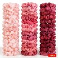 1/6/16/32/50/100pcs bulk satin scrunchies women bohemian elegant pink small 6.5cm headwear hair ties accessories casual cute. 
