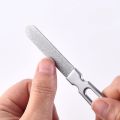 1pc Stainless Steel Double-Sided Nail File for Shaping and Buffing Nails. 