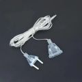 1 Pc 3M/5M EU Plug Power Extension Cable Transparent Led Light String Extension Cord for Party String Light. 
