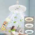 Smart 3-in-1 Ceiling Fan with Remote Control and 3-Speed E27 AC85-265V Lighting Base for Bedroom and Living Room Lighting. 