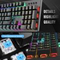 HP GK100F ORIGINAL FULL MECHANICAL KEYBOARD - RGB & Breathing Lights - Blue Switch. 