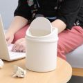 Mini Desktop Bin Small Trash Can Tube with Cover Bedroom Trash Can Garbage Can Clean Workspace Storage Box Home Desk. 