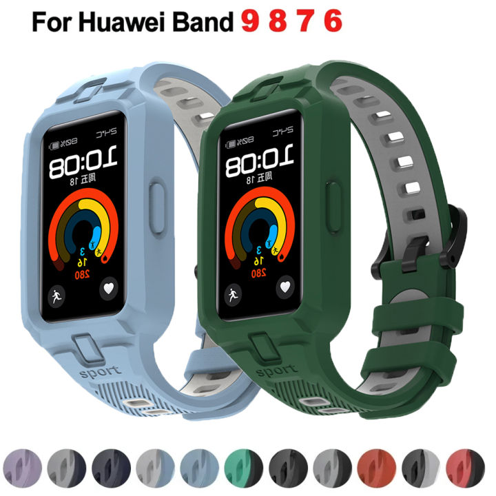 Silicone Strap for Huawei Band 10 9 8 7 6 Smart Watch Replacement correa Bracelet Sport Breathable Straps for Huawei Band 9
