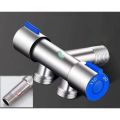 Bathroom Faucet Dual Control Double Handle Stainless Steel Cold Water Faucet Bathroom Washing Machine Faucet Triangle Valve. 