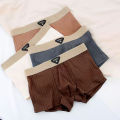 1/4pcs Pack Men Panties Cotton Underwear High Stretch Boxer Shorts Fashionable Men Underpant Plus Size L-4XL Breathable Men.