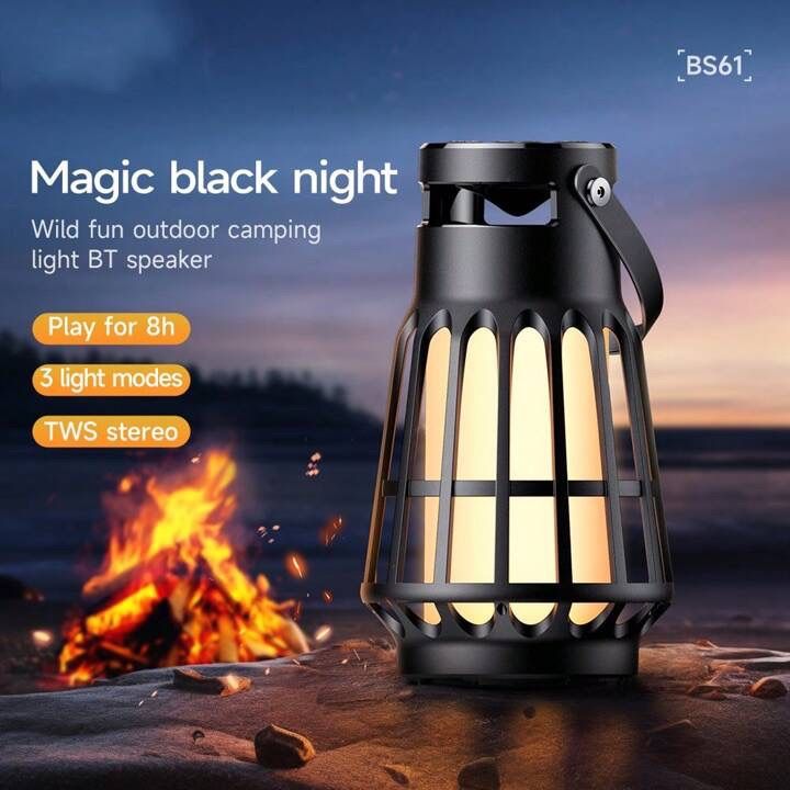 Camping light with inbuilt Bluetooth speaker