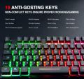 waterproof gaming keyboard RGB with removable. 