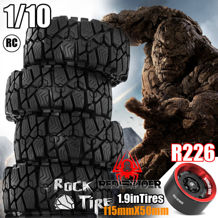 4pcs%20Metal%201.9''%20Beadlock%20Wheel%20Rim%20Hub%20with%20115mm%20Tire%20for%201/10%20Rc4wd%20WRAITH%20Tamiya%20Axial%20SCX10%20D90%20HPI%20RC%20Car%20Spare%20Part%20-%20Image%206