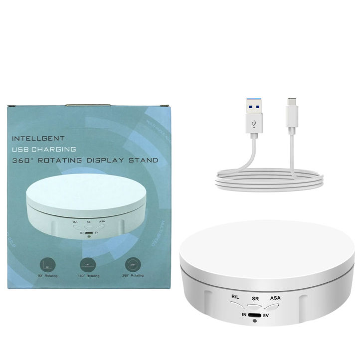 2026%20New%20Rotating%20Display%20Stand%20360-Degree%20Motorized%20Spinner%20Turntable%20with%20USB%20Power%20Cable%20for%20Photography%20Products%20and%20Shows%20-%20Image%207