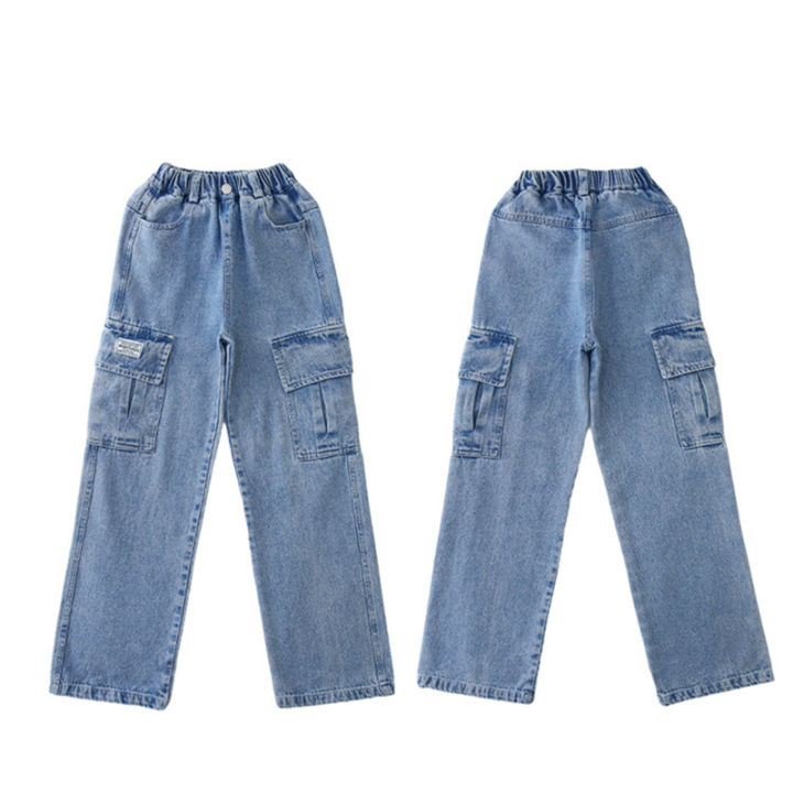 3-12%20Years%20Girls%20Denim%20Pants%20Teenager%20Wide%20Leg%20Pants%20Children%20Trousers%20Spring%20Autumn%20Star%20Pattern%20Girls%20Jeans%20New%20Kids%20Clothes%20-%20Image%204