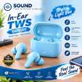SOUND Airdopes 181 Pro In-Ear TWS Earbuds – Bluetooth 5.4, ENC Noise Reduction, Type-C Charging, Light Blue. 