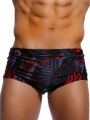 Men's sports flat angle swimming trunks, high elasticity fast drying breathable swimming trunks, essential for beach swimming. 