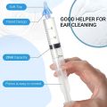 20ml 4-Piece Earwax Cleaning Syringe Kit Flared Soft Top Earwax Removal Tool Ear Cleaner Set Adults With 2 Ear Washing Balls. 