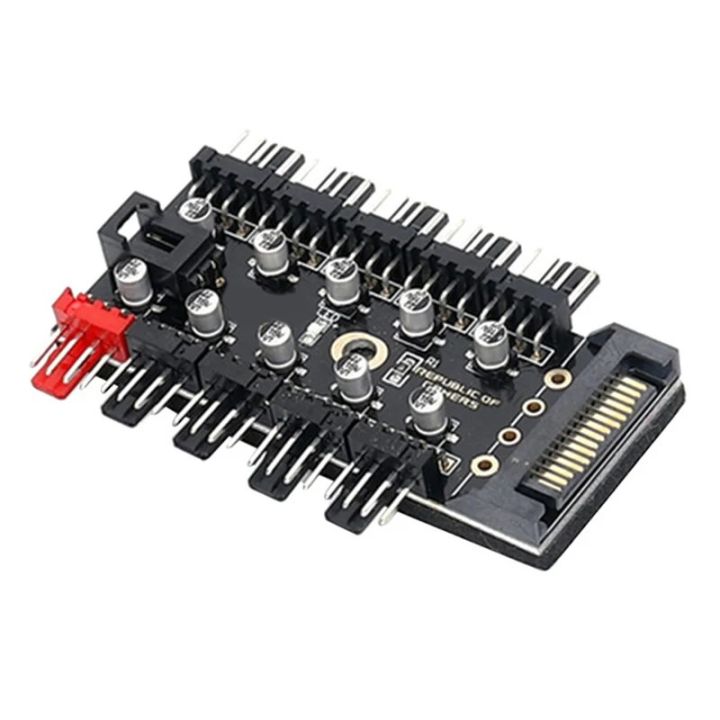 4Pin%2010%20Port%20PC%20Case%20Fan%20Hub%20PWM%20Controller%20SATA%20Power/Large%204P%20Splitter%20Motherboard%20Cooler%20Cooling%20Fan%20Cable%20-%20Image%207