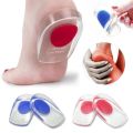 Silicone Gel Insoles Pain Heal Cushion Bone Spurs Pain Relief Heel Cushion Thickened Soft Height Increase Insole.
