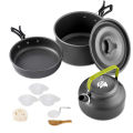 Camping Cookware Set Aluminum Nonstick Portable Outdoor Tableware  Kettle Pot Cookset Cooking Pan Bowl for Hiking BBQ Picnic. 