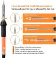 Wood Burning Kit Woodburning Tool with Soldering Iron 54 PCS Woodburner Temperature Adjustable with Soldering Iron Set Pyrography Wood Burning Pen (75 PCS). 