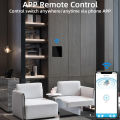 WIFI Smart Touch Light Wall Switch Interruptor Glass Panel 1/2/3/4Gang 86*8.6mm Work Tuya APP Whole house intelligent control lightify. 