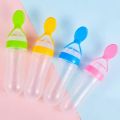 JMW Premium Baby Spoon Feeder - 90ml Silicone Baby Feeding Bottle With Spoon Newborn Infant Squeeze Spoon Toddler Food Supplement Rice Cereal Bottle Milk Feeder. 