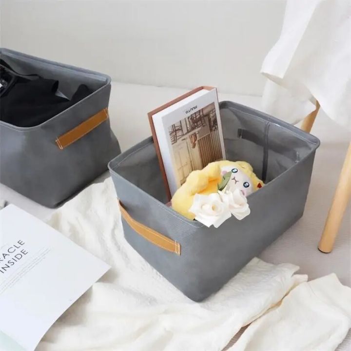1pc%20Foldable%20Clothes%20and%20Miscellaneous%20Items%20Storage%20Box%20with%20Steel%20Frame%20Wardrobe%20Organization%20and%20Storage%20-%20Image%205