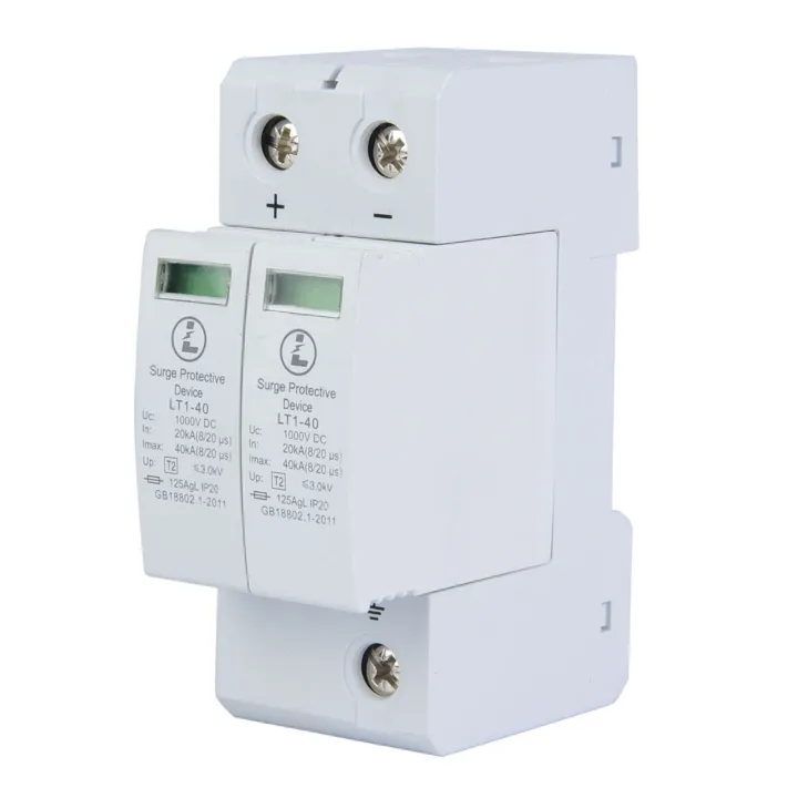 2P%2040KA%20Surge%20Protective%20Device%20DC%20Photovoltaic%20Lightning%20Tele%20Protector%20Low%20Voltage%20Arrester%201000V%20-%20Image%202