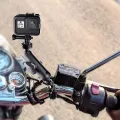 Motorcycle Handlebar Mount Aluminum Alloy Bike Holder For GoPro Hero 13 12 11 10 9 8 Insta360 DJI Osmo Action Camera Accessories.