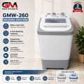 GM Washing Machine GMW-260 Baby Large Size | 3 Suits Washing Capacity | Compact Size | White & Pure Grey Color | GM Washing Machine. 