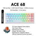 MCHOSE ACE 68 Magnetic Switch Gaming Keyboard Hall Effect Rapid Trigger Programmable RGB 8K Hz DKS/MT/TGL/RS/SOCD Keyboard. 