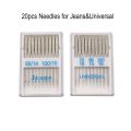 20pcs Sewing Machine Needles Jeans Universal Regular Point Sewing Needles Ball Point Head for Home Sewing Machine Supplies. 