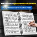 ★★★A4 Music Book Clip Piano Music Score Folder Spiral-Bound File Document Folder 40 Pages For Student. 