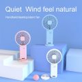 Minimalist Handheld Fan Lightweight 3 Wind Speeds Mini Fan Rechargeable Long-lasting Stand Fan for Daily Use. 