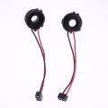 New 2Pcs Headlight Bases Retainers For Golf 7 MK7 MK6 Tiguan Sharan Multivan Touran Scirocco Passat B7 H7 LED Socket Adapters. 
