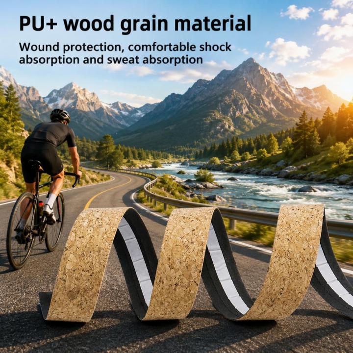 SEER%20Cork%20Road%20Bike%20Handlebar%20Tape%20Shockproof%20Non-Slip%20Stain%20Resistant%20Silicone%20EVA%20Comfortable%20Bike%20Grip%20Tape%20for%20Handlebars%20-%20Image%205