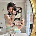 Kawaii Cute 3D Sanrio Y2K Hello Kitty Transparent Phone Case For iPhone 16 15 14 13 12 11 Pro Max Shockproof Cover With Lanyard. 