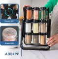 Revolving Countertop Spice Rack with 18 Bottles. 