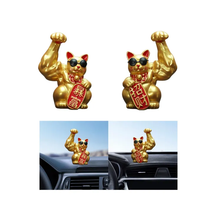 1Pc%20Big%20Muscle%20Arm%20Lucky%20Cat%20Figurine%20Collectible%20Resin%20Crafts%20Feng%20Shui%20Decoration%20for%20Desk%20Counter%20Store%20Bookcase%20Modern%20Shelf%20-%20Image%204