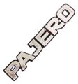 PAJERO monogram Logo Emblem (1 Pis) 3D Sticker Nickel Plastic Car accessories Decoration Item. 