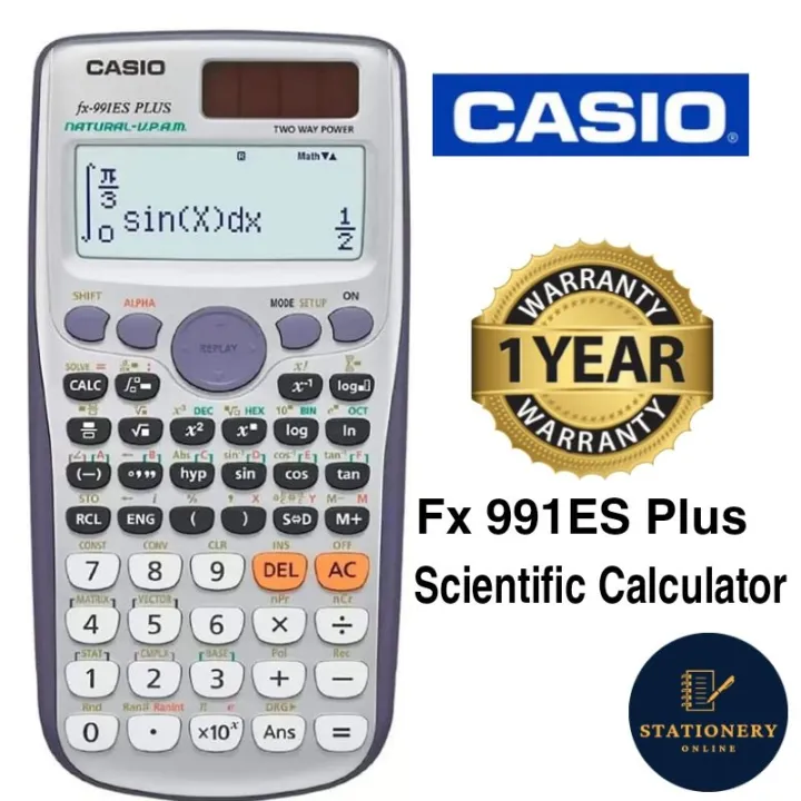 Casio FX 991 ES Plus Scientific Non Programable Calculator