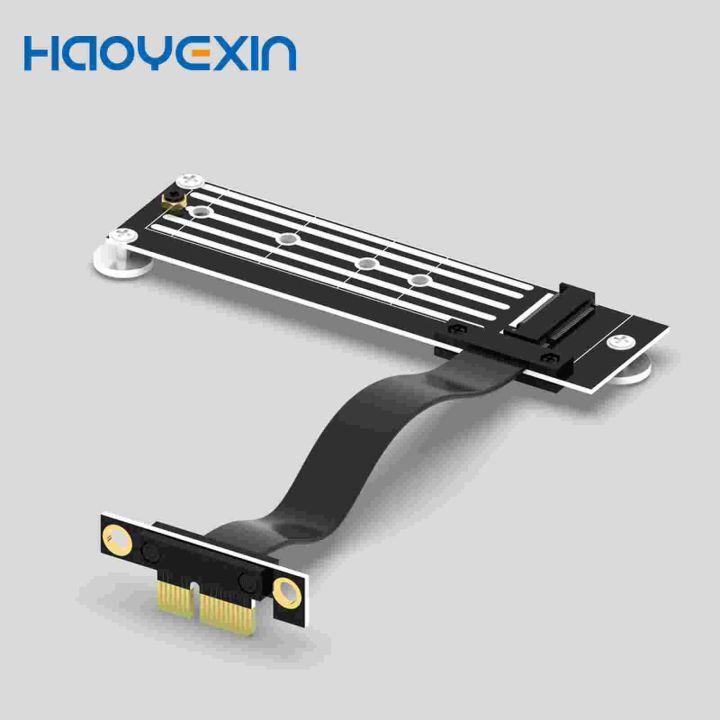 M2 TO PCIE Riser PCIe x1 PCI-E3.0 1x To M.2 NVMe M Key 2280 Riser Card Gen3.0 Cable M2 Key-M PCI-Express Extension cord
