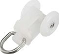 20 pcs Curtain Track Plastic Twin Wheeled Carriers Drapery Rail Sliding Glider for Window Shower Curtain Tracks 12mm Wheel /curtain railing bar runners. 