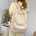 Fresh Women Floral Large Capacity Backpacks Schoolbag For Kawaii Girls Student Waterproof Backpack Cute Teenager Travel Book Bag. 