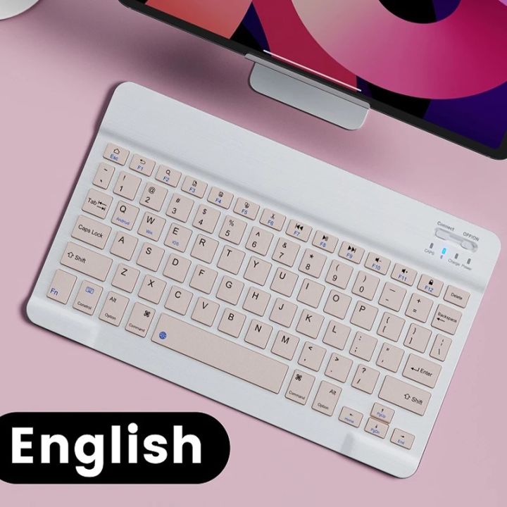 Wireless Keyboard Bluetooth-compatible Rechargeable Slim Keyboard Mini ...
