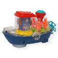 Transparent Gear Land Ship, Rotating Fish Lamp,Light Rotating Fish,Electric. 