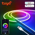 Wifi Smart 5V USB RGB LED Neon Silicone Tube Light Neon Led Sign Wedding  Light Tape for Tuya Smartlife Room Decoration lightify. 