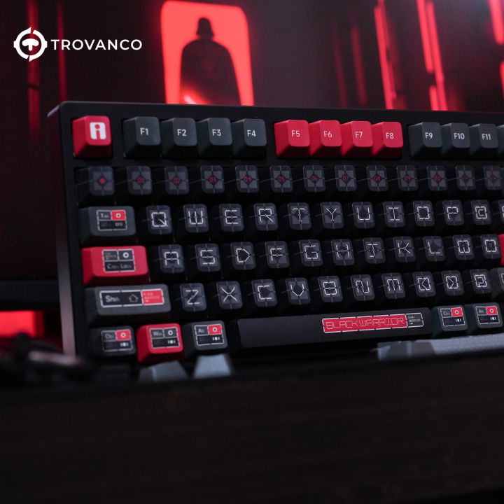 Black Troopers Theme Keycaps PBT FC Profile Top printed Dye Sublimation ...
