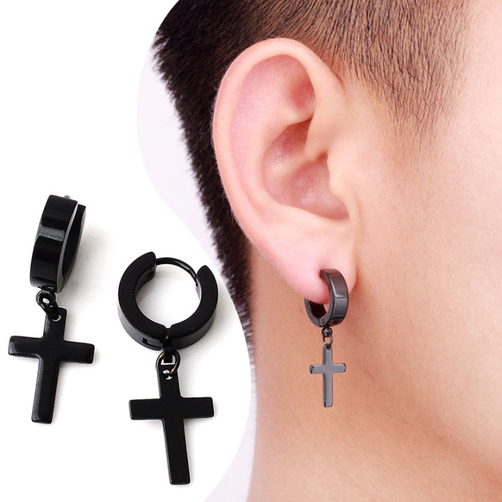 2pc%20Stainless%20Steel%20Men%20Cross%20Stars%20Punk%20Dangle%20Earrings%20Gothic%20Woman%20Cross%20Ear%20Hoop%20Earrings%20Huggies%20Pendant%20Piercing%20Jewelry%20-%20Image%206