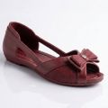 Women Open Mouth Flat Pumps & Loafers Bow Style Flat Shoes Nylon. 