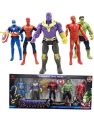 Avengers Hero Action Figure of 5 Super Heroes Captain America, Iron Man, Spiderman, Hulk and Thanos Action Figure (Multicolor) Pack of 5. 